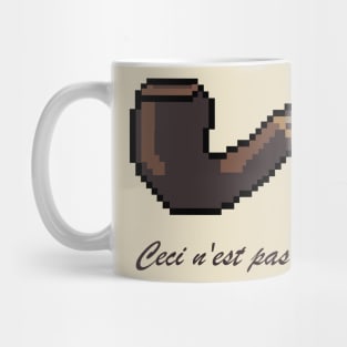 Ceci n'est pas une pipe - pixel art Mug